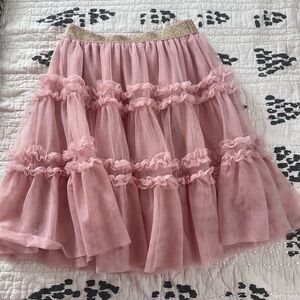 Mini Boden Pink Ruffled Skirt